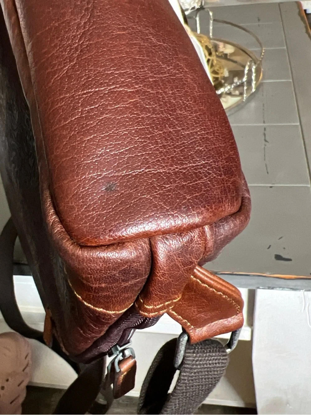 Jack Georges Small Convertible Backpack /Crossbody Leather